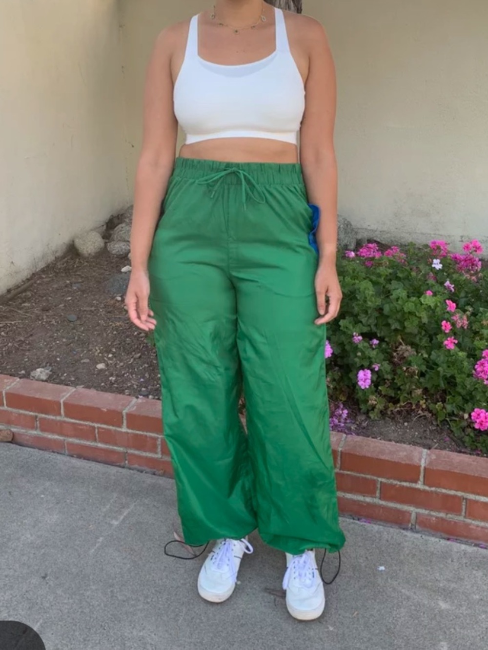 Staud New Balance Green Track Pants XS Lightweight